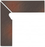 Opoczno, Shadow brown, cokol schodowy 3-d LEWY 30x8 10шт