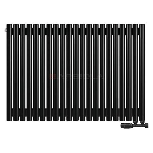 Arbiola Iris 42 V 700-42-21 секции черный вертикальный радиатор c нижним подключением