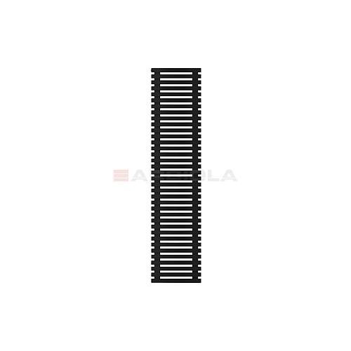 Arbiola Gorizont Ritmo H 500-40-36 секций чёрный горизонтальный  радиатор c боковым подключением