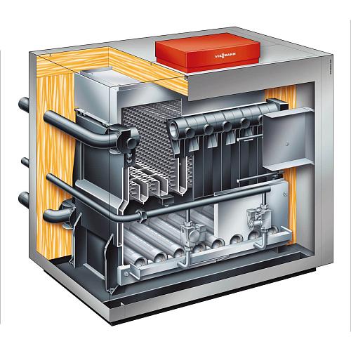 Напольный газовый котёл Viessmann Vitogas 100 F Vitotronic 100 тип KC4В 140 кв