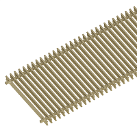 Решетка алюминиевая поперечная itermic GRILL 2400 SGZ-25