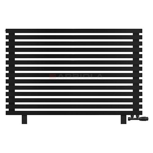 Arbiola Gorizont Ritmo VZ 1200-40-14 секций чёрный горизонтальный  радиатор c нижним подключением (на ножках)