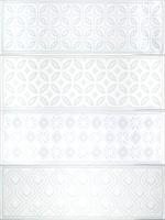 Fabresa Santorini Dark White 10x30 см настенная плитка
