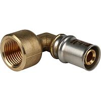 STOUT Угольник-переходник 16xG 1/2" с внутренней резьбой для металлопластиковых труб прессовой