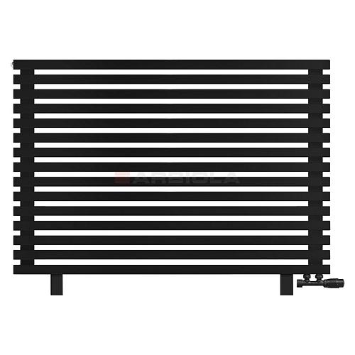 Arbiola Gorizont Ritmo VZ 1200-40-15 секций чёрный горизонтальный  радиатор c нижним подключением (на ножках)