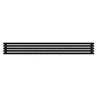 Arbiola Gorizont Ritmo H 2200-40-05 секций чёрный горизонтальный  радиатор c боковым подключением