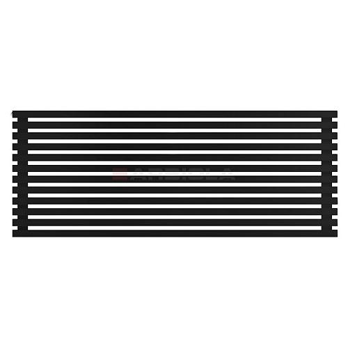 Arbiola Gorizont Ritmo H 2000-40-12 секций чёрный горизонтальный  радиатор c боковым подключением