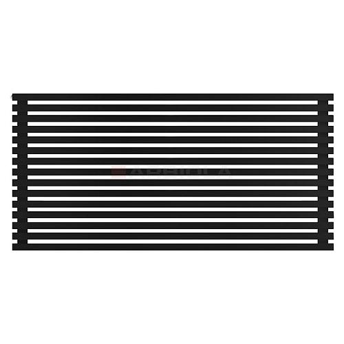 Arbiola Gorizont Ritmo H 2000-40-15 секций чёрный горизонтальный  радиатор c боковым подключением