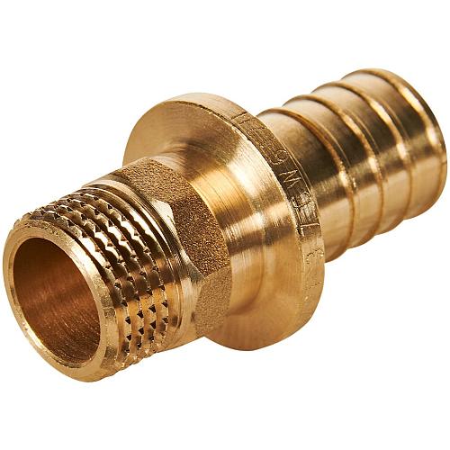 ROMMER Переходник с наружной резьбой 25xG1/2 для трубы из сшитого полиэтилена осевой