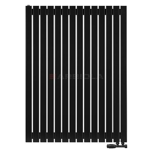 Arbiola Liner V 1200-36-14 секции черный вертикальный радиатор c нижним подключением