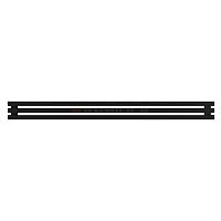 Arbiola Gorizont Ritmo H 2000-40-03 секции чёрный горизонтальный  радиатор c боковым подключением