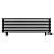 Arbiola Gorizont Ritmo VZ 1500-40-09 секций чёрный горизонтальный  радиатор c нижним подключением (на ножках)