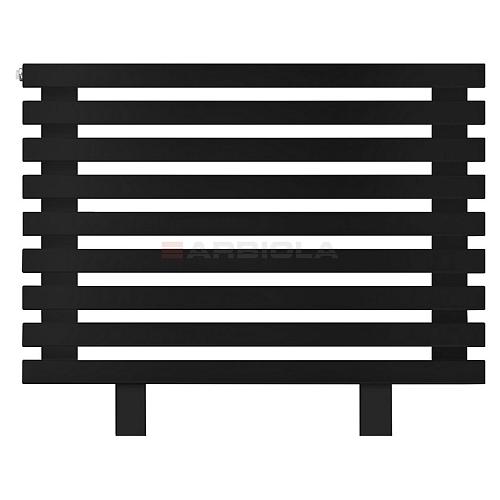 Arbiola Gorizont Ritmo HZ 700-40-09 секций чёрный горизонтальный  радиатор c боковым подключением (на ножках)