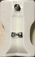Tagina Fleur Deco Angolo Punti Rilievo Argento White 3×7 см Угол