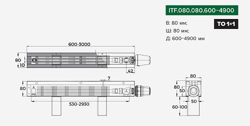 Itermic ITF 80-80-2400 конвектор напольный