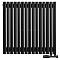 Arbiola Iris 42 V 700-42-15 секции черный вертикальный радиатор c нижним подключением