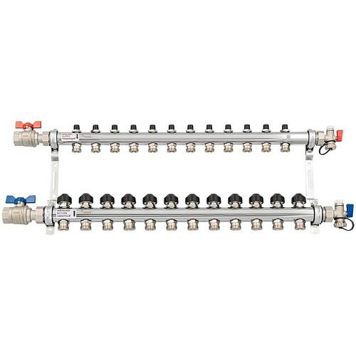 РЕХАУ К-т коллекторов HKV из нерж. стали на 12 контура с шар. кранами