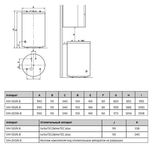 Vaillant uniSTOR VIH R 120/6 В Бойлер косвенного нагрева