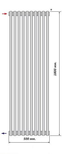 Purmo Delta Laserline AB 3180/10 секций боковое подключение