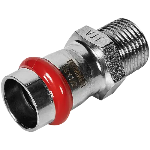 ROMMER Переходник ВПр-Нр 18x1/2, из нержавеющей стали прессовой, арт. Rss-0021-001812