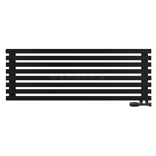 Arbiola Ritmo Gorizont V 1250-40-08 секций чёрный горизонтальный радиатор c нижним подключением