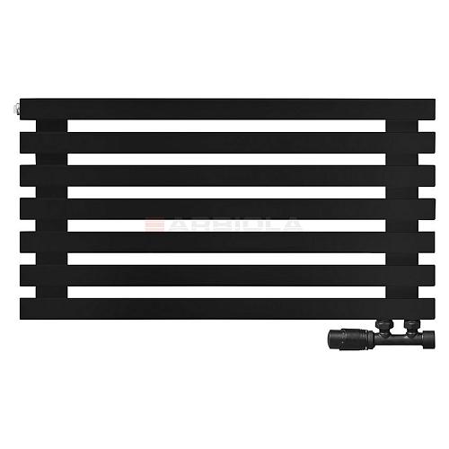 Arbiola Gorizont Ritmo V 700-40-07 секций чёрный горизонтальный радиатор c нижним подключением