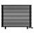 Arbiola Gorizont Ritmo VZ 1250-40-16 секций чёрный горизонтальный  радиатор c нижним подключением (на ножках)