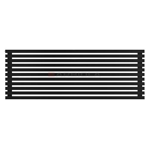Arbiola Gorizont Ritmo H 2000-40-11 секций чёрный горизонтальный  радиатор c боковым подключением