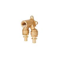 STOUT Угольник 20x1/2" проточный настенный для труб из сшитого полиэтилена