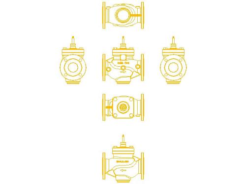 Danfoss VFM 2 DN15 (065B3054) Клапан регулирующий фланцевый Kvs-1,6 м3/ч 