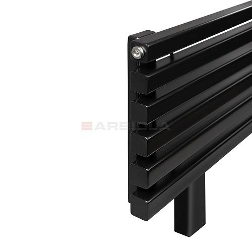 Arbiola Gorizont Ritmo VZ 1750-40-02 секции чёрный горизонтальный  радиатор c нижним подключением (на ножках)