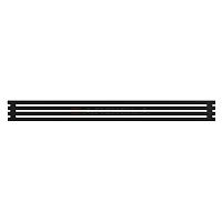 Arbiola Gorizont Ritmo H 2200-40-04 секции чёрный горизонтальный  радиатор c боковым подключением
