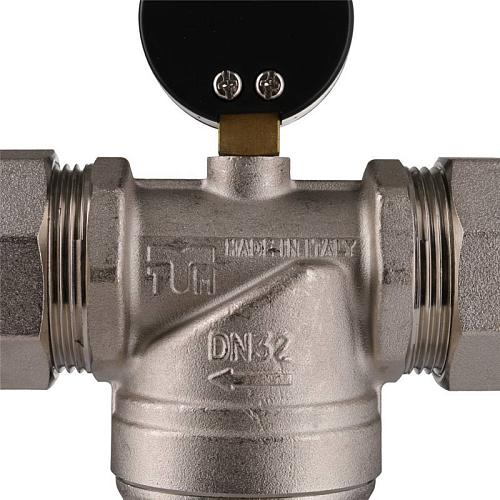 Tiemme  3/4" Фильтр с манометром со сгонами, с латунной колбой, самопромывной
