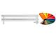 Arbiola Gorizont Compact VZ 1200-63-05 секции цветной горизонтальный радиатор c нижним подключением с ножками