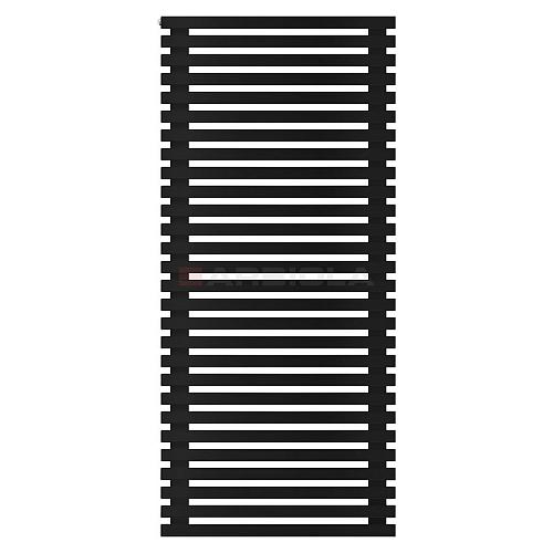 Arbiola Gorizont Ritmo H 750-40-28 секций чёрный горизонтальный  радиатор c боковым подключением
