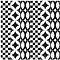 Tagina Deco Dantan Mosaico Schema L Noir-Blanc 30×30 см Напольная плитка