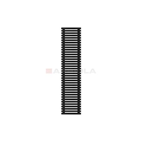 Arbiola Gorizont Ritmo H 500-40-37 секций чёрный горизонтальный  радиатор c боковым подключением