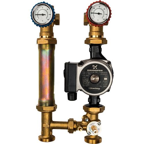 Stout Насосная группа со смесителем 1" с насосом Grundfos UPSO 25-65