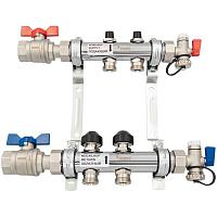 РЕХАУ К-т коллекторов HKV из нерж. стали на 2 контура с шар. кранами