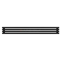 Arbiola Gorizont Ritmo H 2000-40-04 секции чёрный горизонтальный  радиатор c боковым подключением