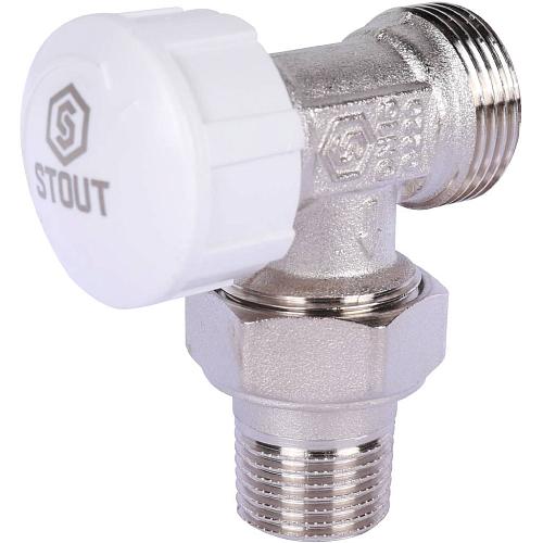 Stout 1/2" х 3/4"ЕК Клапан термостатический угловой