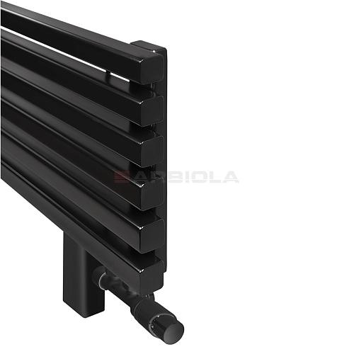 Arbiola Gorizont Ritmo VZ 1750-40-02 секции чёрный горизонтальный  радиатор c нижним подключением (на ножках)