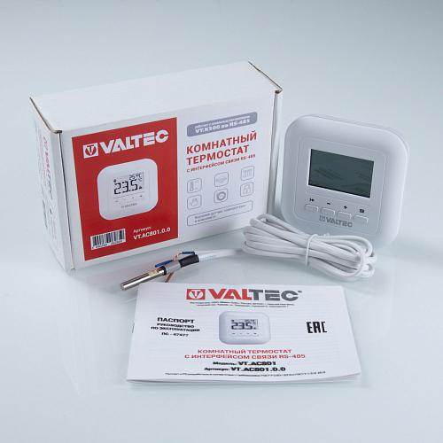 Термостат комнатный с интерфейсом связи Valtec RS-485 арт. VT.AC801.0