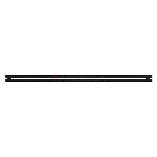 Arbiola Gorizont Ritmo H 2200-40-02 секции чёрный горизонтальный  радиатор c боковым подключением