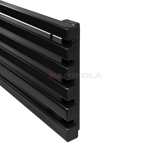 Arbiola Gorizont Ritmo H 2500-40-02 секции чёрный горизонтальный  радиатор c боковым подключением