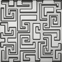 Versace Greek 3D Pvd Platino 40x40 см Декор