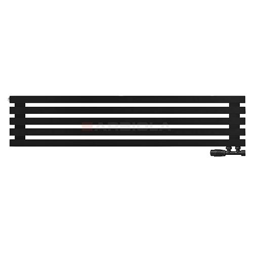 Arbiola Ritmo Gorizont V 1250-40-05 секций чёрный горизонтальный радиатор c нижним подключением
