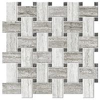 Cisa Italian Icon Vein Cut Chesterfield Mix Freddo Mosaico Nat 42,1x42,1 см Мозаика