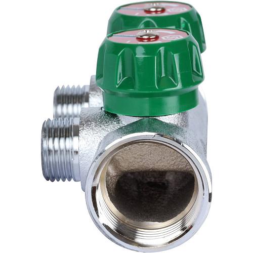 SMB-6850-011202 Stout Коллектор регулирующий 1", 2 отвода 1/2" (плоское уплотнение)