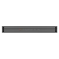 Arbiola Gorizont Ritmo H 2500-40-05 секций чёрный горизонтальный  радиатор c боковым подключением